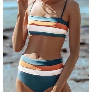 High waisted bikini set